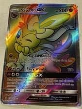 Pokémon Sylveon GX Full Art Secret Rare Holo 158/145 Sm-Guardians Rising Card