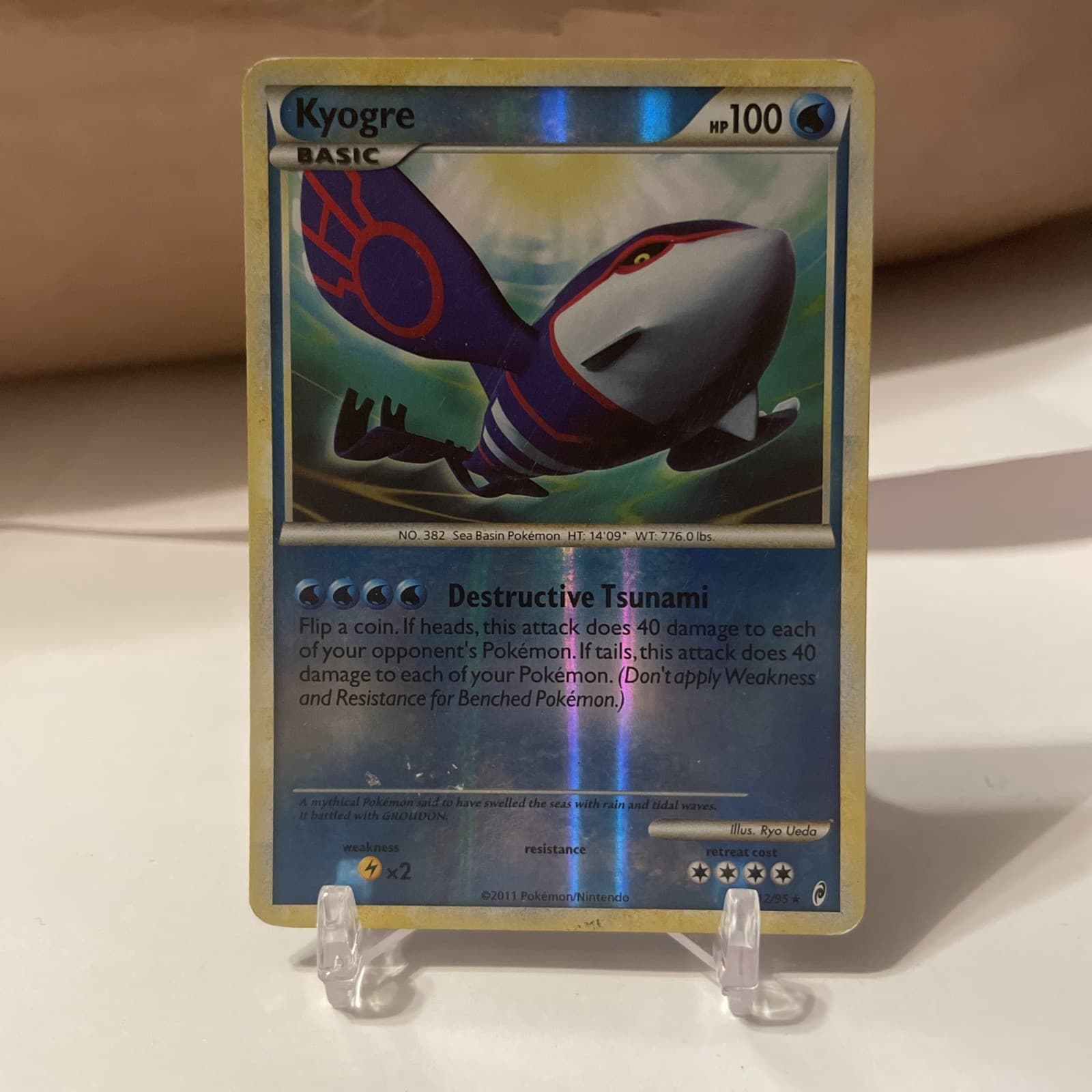 Kyogre 12/95 Reverse Holo - Call of Legends HGSS Pokémon NM