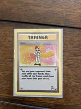 Pokémon TCG Lass Base Set 75/102 Regular Shadowless Rare