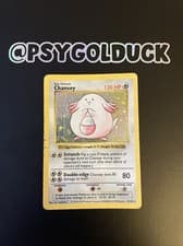 Pokemon TCG Cards SHADOWLESS Chansey 3/102 Base Set Holo Rare PLAYED E18
