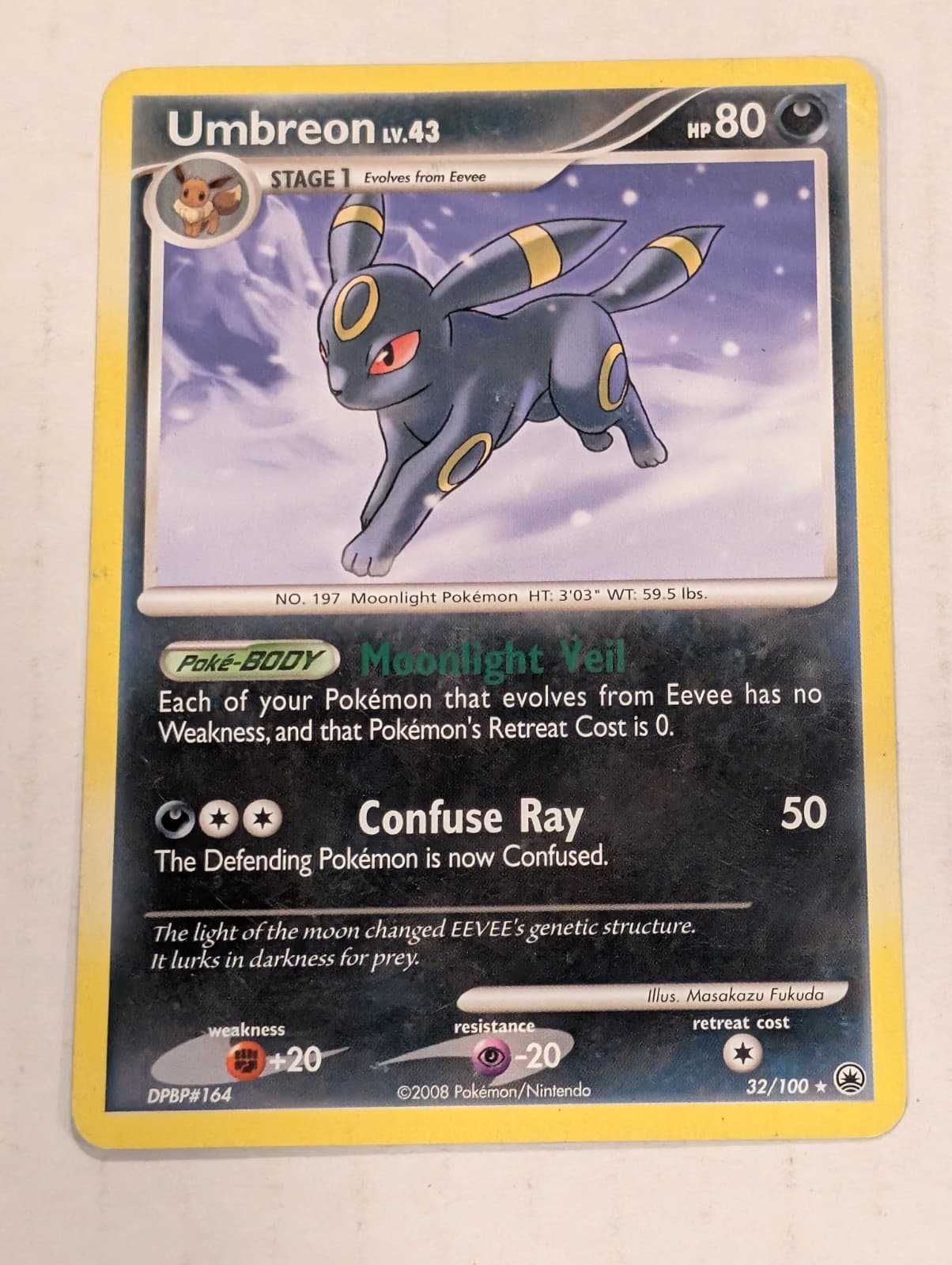 Umbreon 32/100 - Diamond & Pearl Majestic Dawn Set Pokemon Card