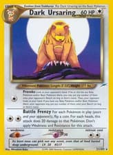 Dark Ursaring - 21/105 - Pokemon Neo Destiny Unlimited Rare Card WOTC NM