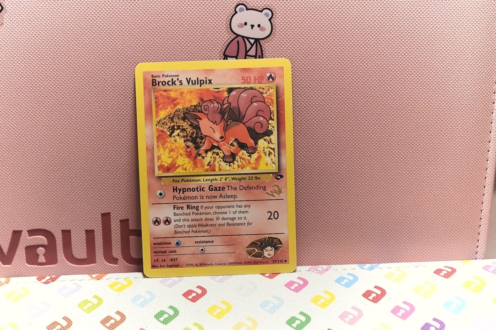 Brock's Vulpix [W Stamped] 037/132 WoTC Promo Normal Near Mint Pokemon TCG Card