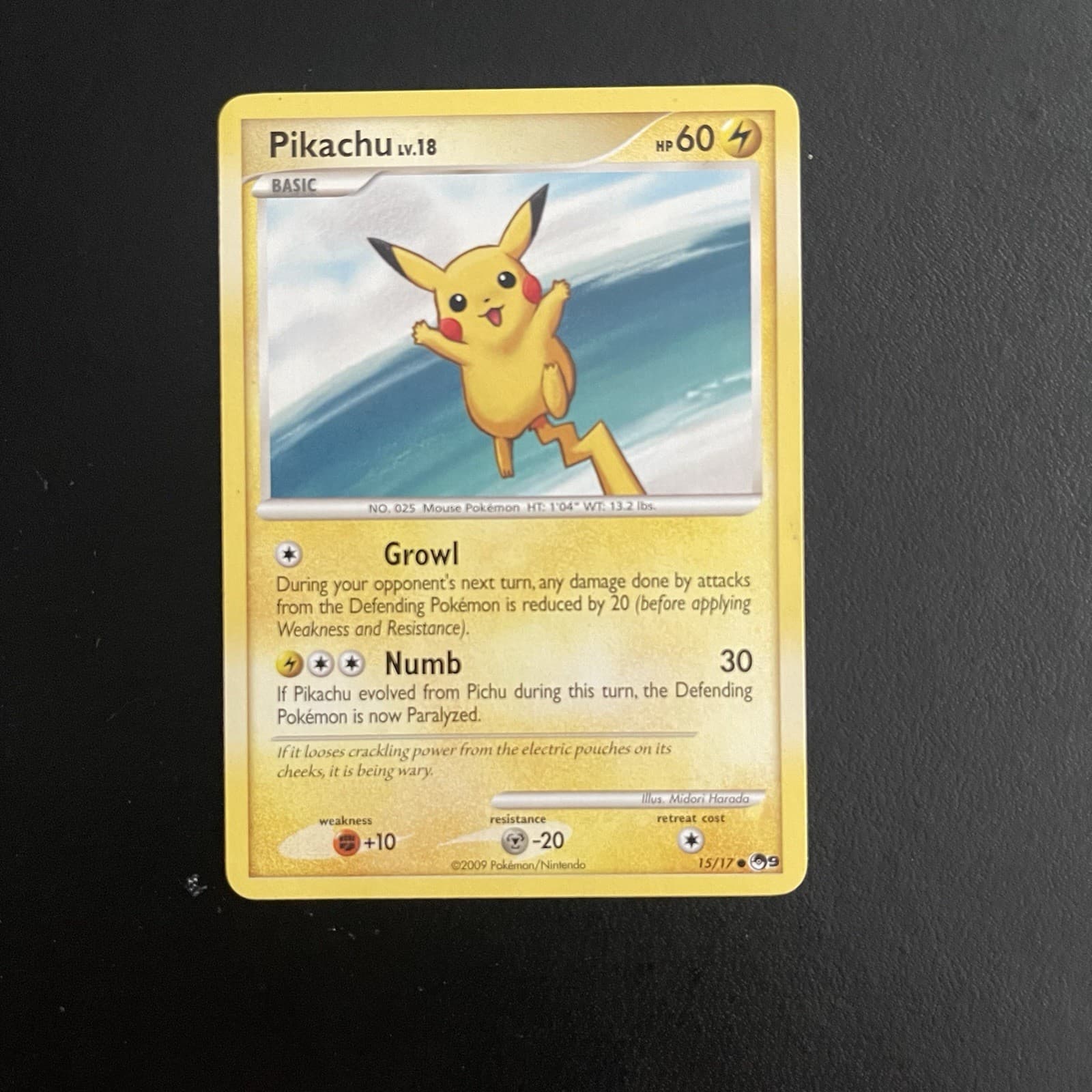 Pikachu Lv. 18 Pop Series 9 2009 #15/17 LP