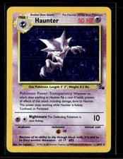 1999 Pokemon Fossil Haunter #6/62 Holo Rare English