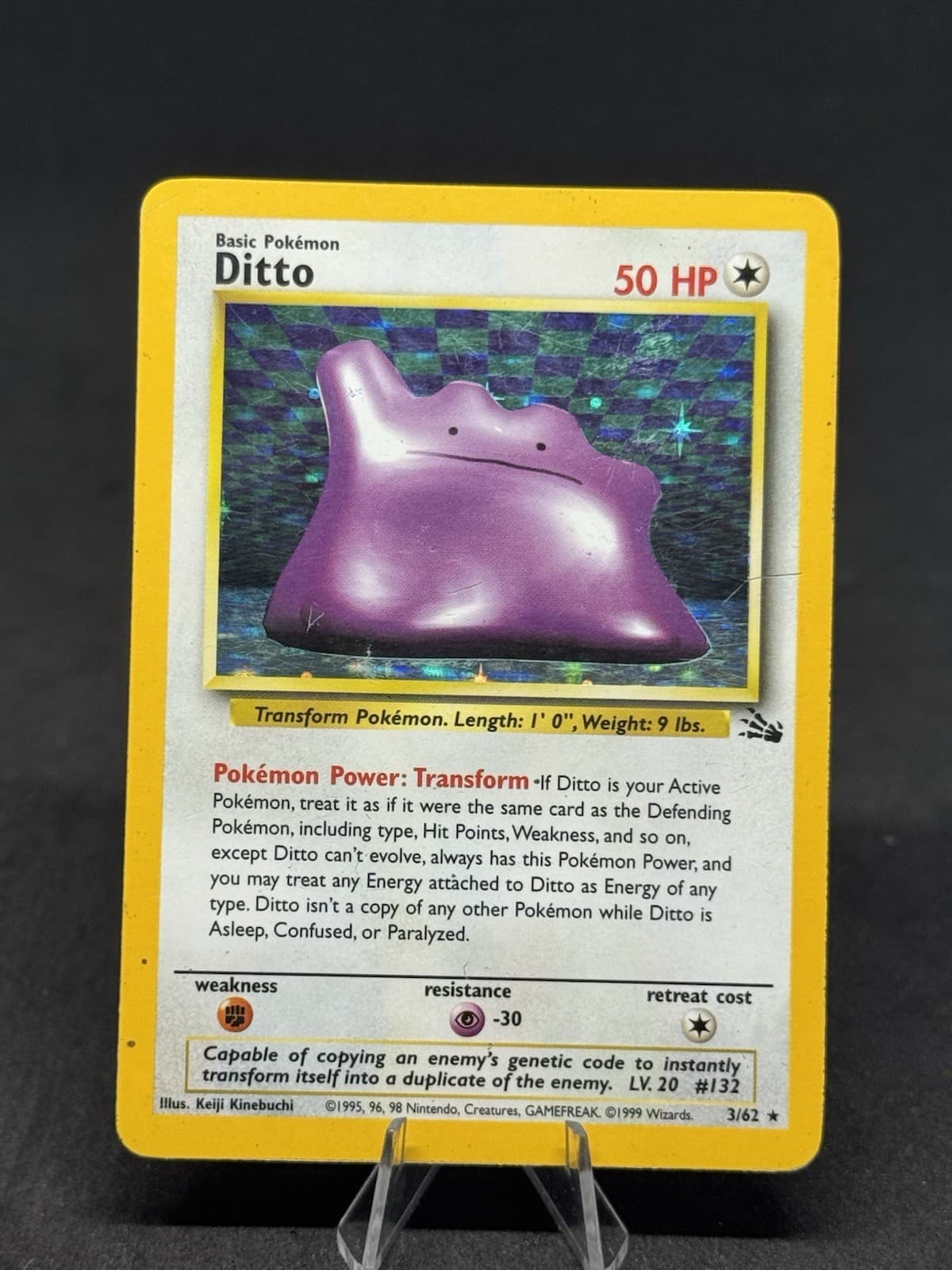 Ditto 3/62 Fossil Holo