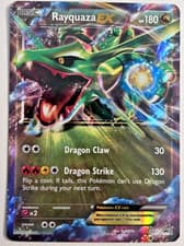 Pokemon Card - Rayquaza EX XY73 Black Star Promo Holo Half Art Ultra Rare - LP