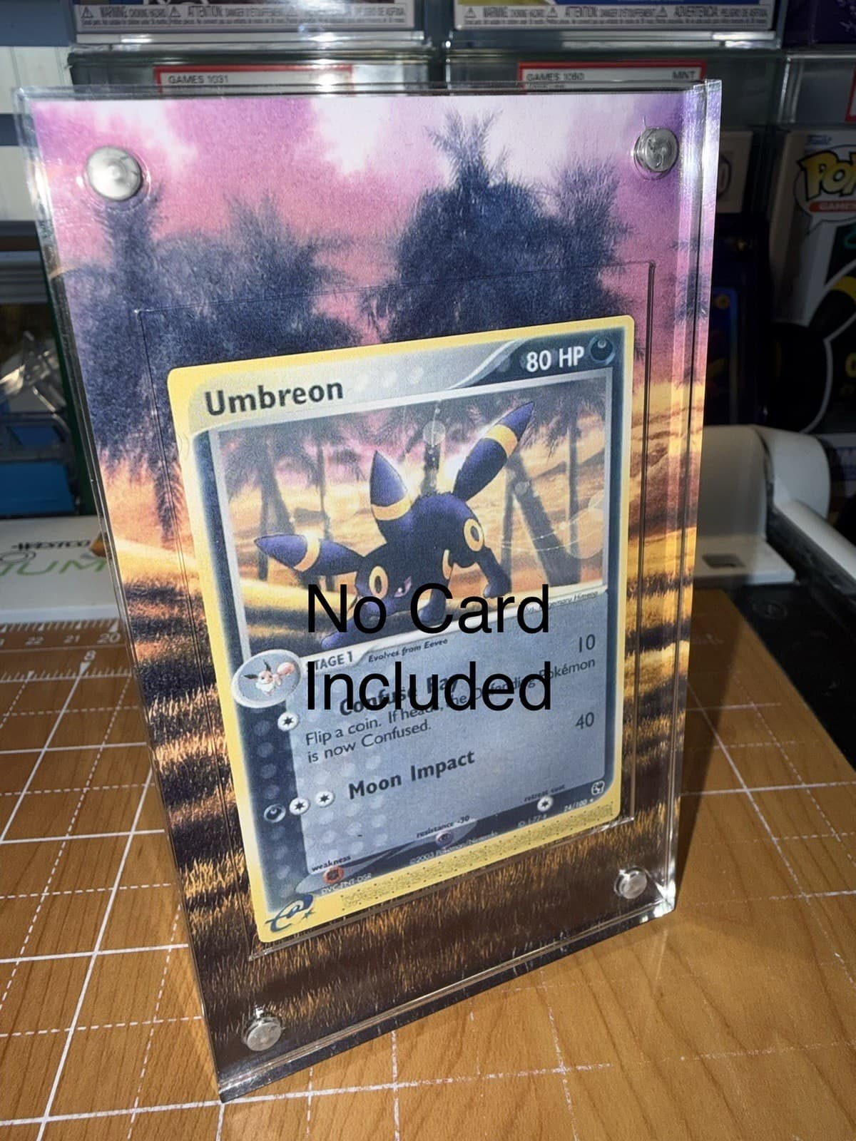 Umbreon EX 24/100 Sandstorm Pokemon Magnetic 🧲 Extended Art Case