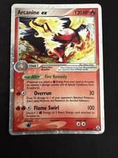 Pokémon TCG Arcanine EX 83/92 Legend Maker - Vintage Card - MP