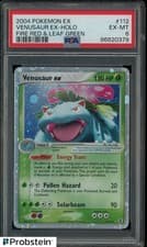 2004 POKEMON EX FIRE RED & LEAF GREEN #112 VENUSAUR EX HOLO PSA 6 EX-MT
