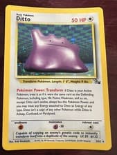 Pokémon TCG Ditto Fossil 3 Holo Unlimited Holo Rare