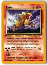 2001 Entei ⭐️ 17/64 1st Edition Rare Neo Revelation Pokemon LP