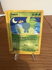 Pokémon TCG Oddish 97/147 Aquapolis Non-Holo HP/Damaged