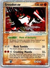 Pokemon TCG EX Hidden Legends Groudon ex 93/101 Holo HP/DMG