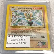 Pokemon Card - Giovanni's Machamp 6/132 - Gym Challenge - Near Mint #1785