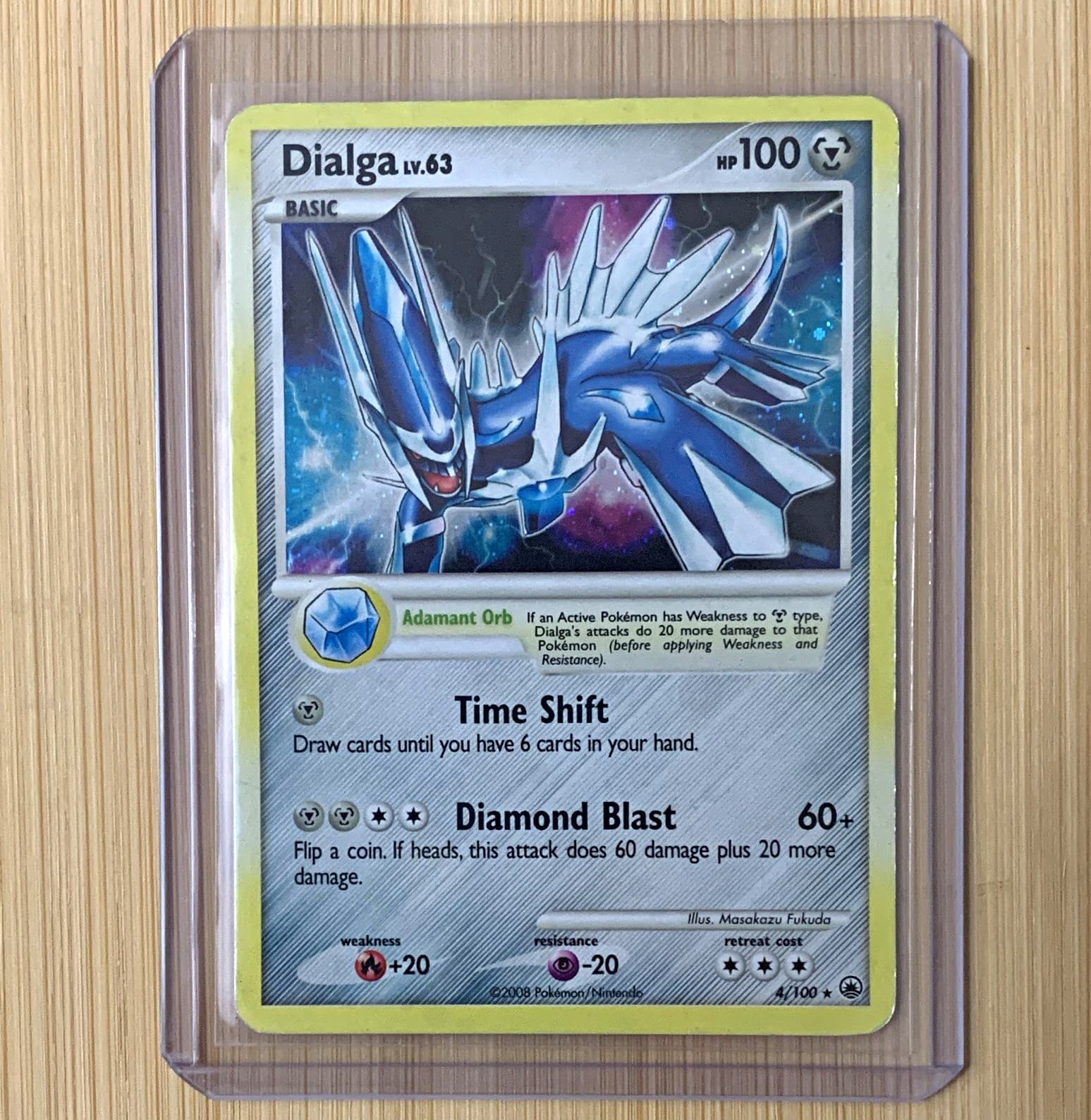 Pokemon TCG Dialga 4/100 Majestic Dawn Holo Rare 100 HP English