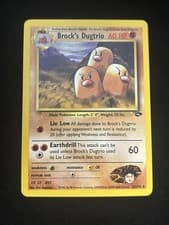 Brock's Dugtrio 22/132 Gym Challenge Regular Pokémon TCG - NM