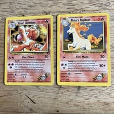 Blaine’s Rapidash 33/132 & Blaine’s Charmeleon 32/132Gym Challenge Pokémon WOTC