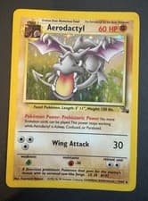Aerodactyl 60 HP Holo Rare Fossil Stage 1 Unlimited English 1/62