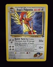 Pokémon TCG - KOGA'S PIDGEOTTO #27 - RARE - UNLIMITED - GYM CHALLENGE 2000 - LP