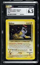 CGC 6.5 EX/NM+ Raikou 13/64 Neo Revelation Holo German Pokemon Card