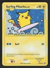 Surfing Pikachu 114/111 Pokemon TCG Rising Rivals HP