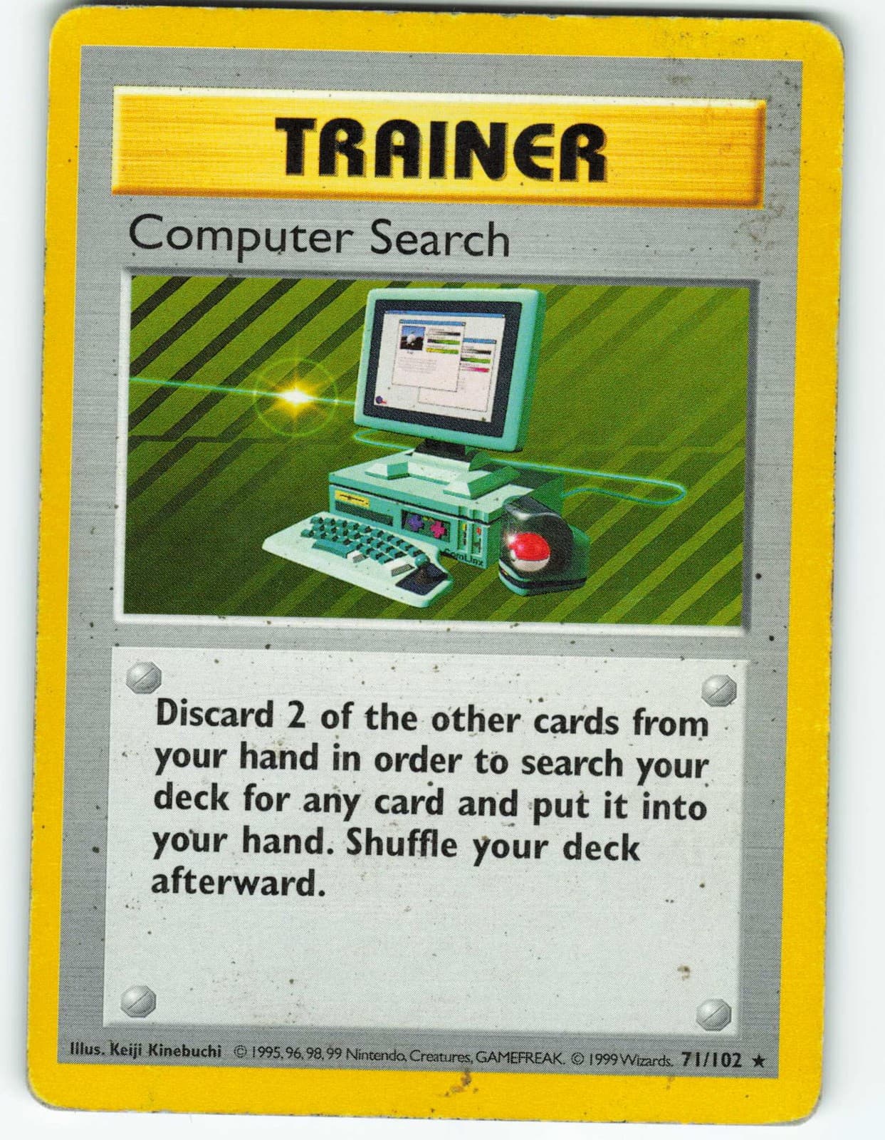 Computer Search - Shadowless - 71/102 Base Set - Pokémon TCG - 1999