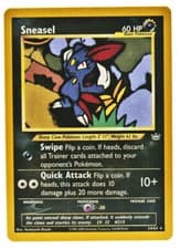 Sneasel 24/64 Rare Non Holo Neo Revelation Pokemon Card NM+ With Tracking