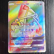 Pokemon TCG Tapu Lele GX 155/145 SM-Guardians Rising Secret Rare Holo EN