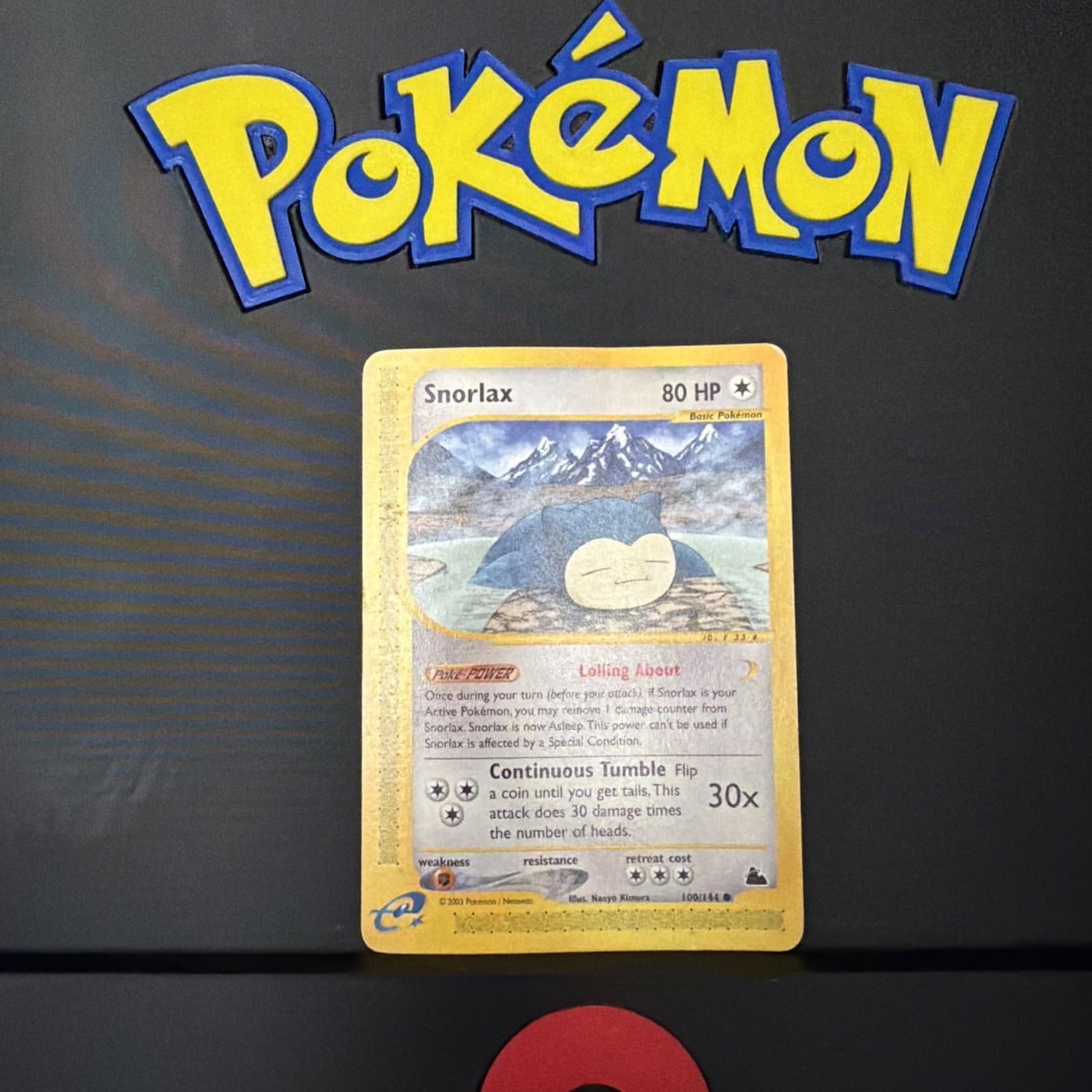 Snorlax 100/144 Skyridge Non-Holo Heavily Played WOTC 2003