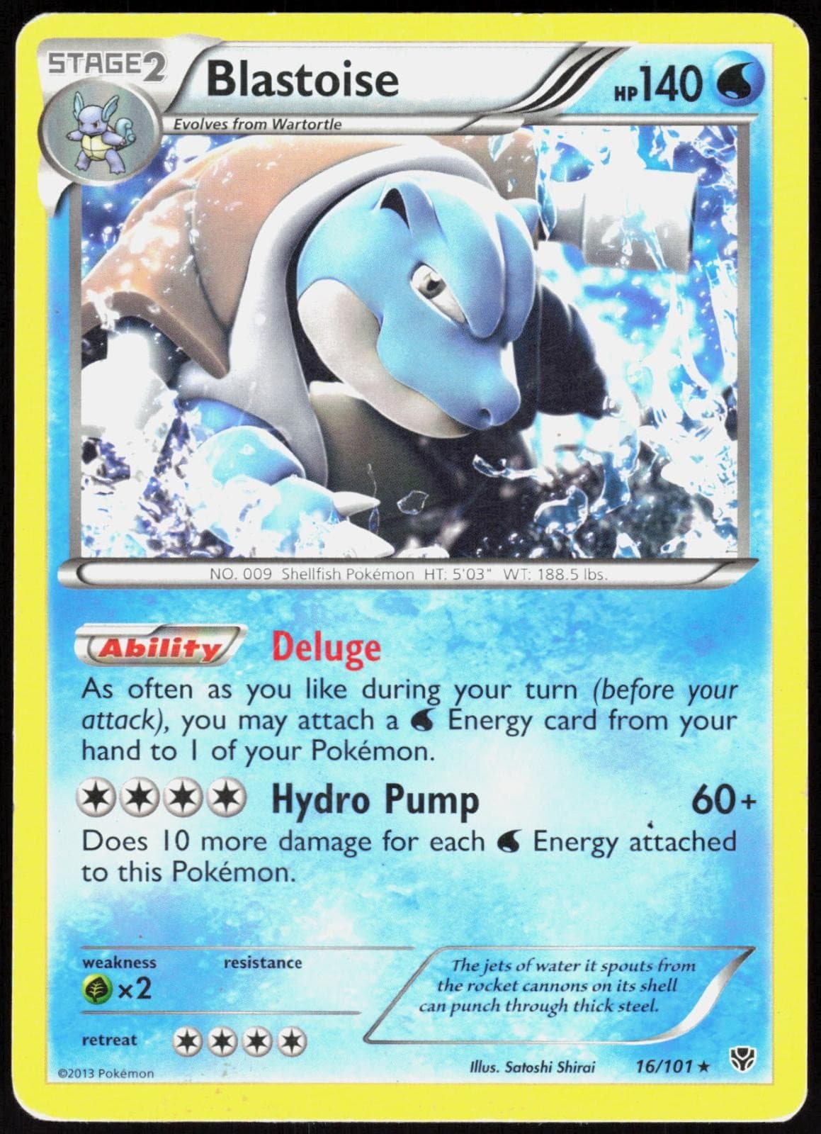 Blastoise (BW Plasma Blast) 16 Deck Exclusives - Pokemon MP (Rare)