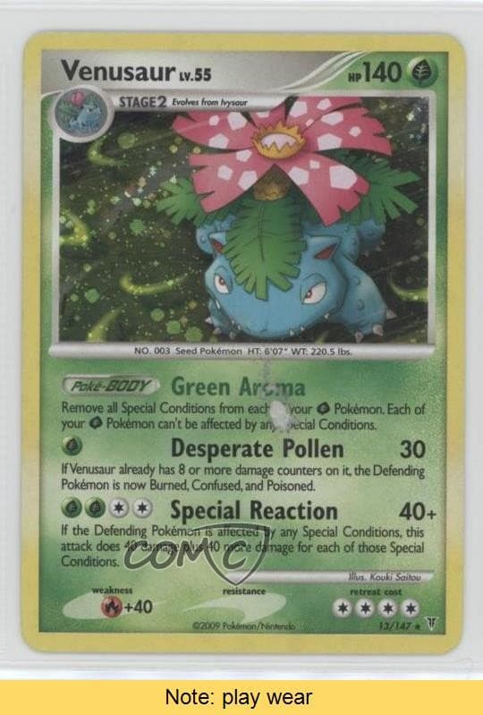 Venusaur Holo Pokémon Platinum Supreme Victors #13 2009 READ 2f4