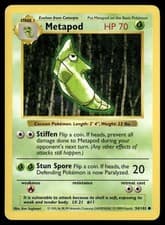 Metapod 54/102 Common Base Set Shadowless Pokemon NM/M