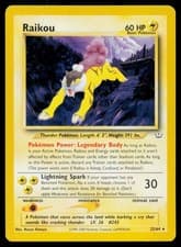 Raikou 22/64 R Neo Revelation Pokemon Unlimited LP