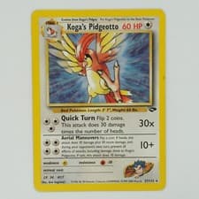 Koga's Pidgeotto 27/132 Rare Gym Challenge Pokemon Card
