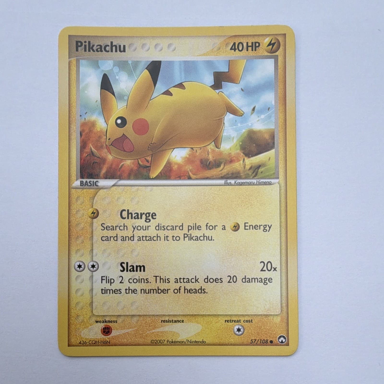 Pikachu Power Keepers 57/108 Regular English Basic 40 HP Common