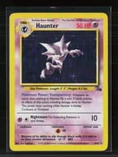 1999 Pokemon Fossil Haunter Holo Rare 6/62 Lightly Played