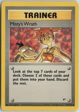 Misty's Wrath 114/132 Uncommon Gym Heroes Pokemon Unlimited Near Mint