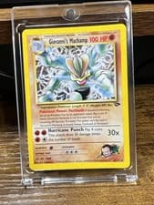 Giovanni's Machamp 6/132 Gym Challenge Holo Pokémon Card Nm