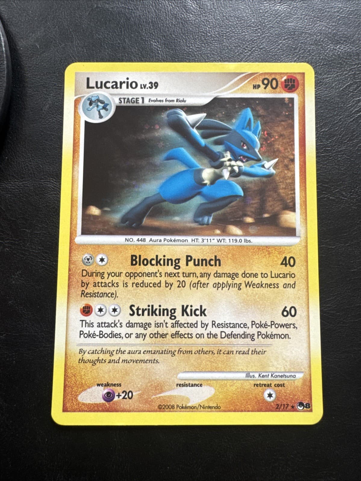 Lucario 2/17 Pop Series 8 Holo Lp+