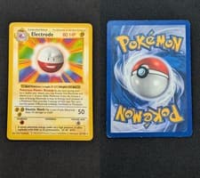 Electrode 21/102 Rare Base Set Shadowless Pokemon Unlimited Lightly Played