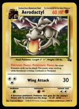 Aerodactyl #1 - Rare HOLO -  Pokemon Fossil WOTC - LP