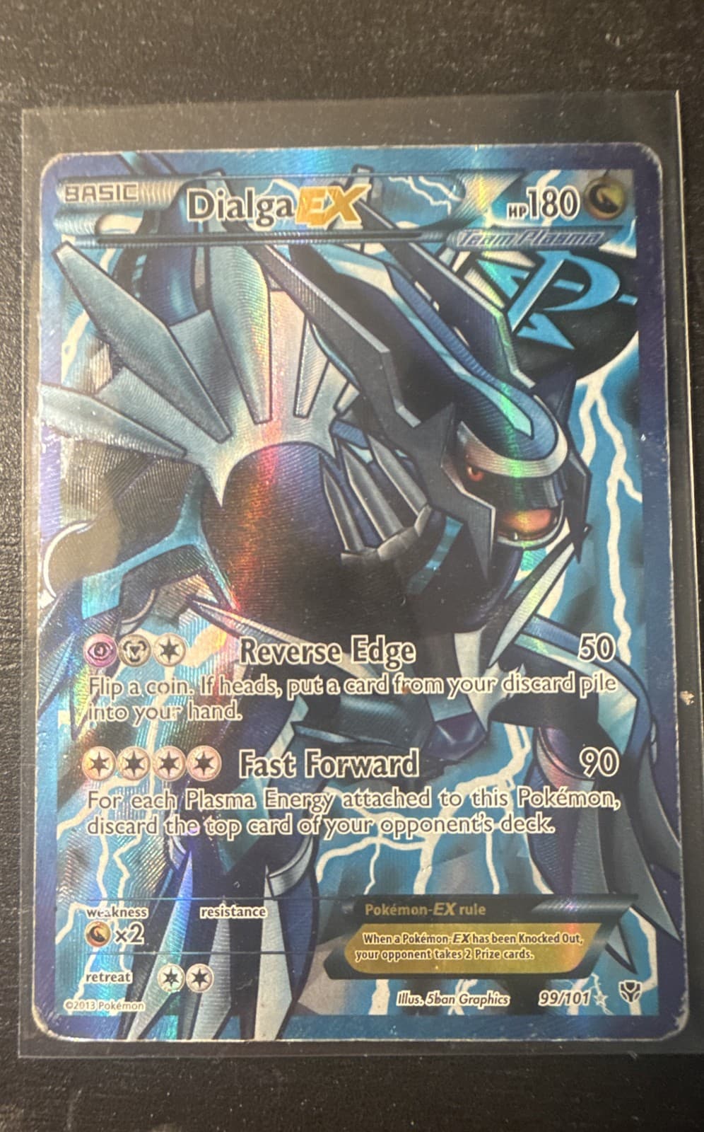 Dialga EX (Team Plasma) (99 Full Art) 99/101 Plasma Blast Holo