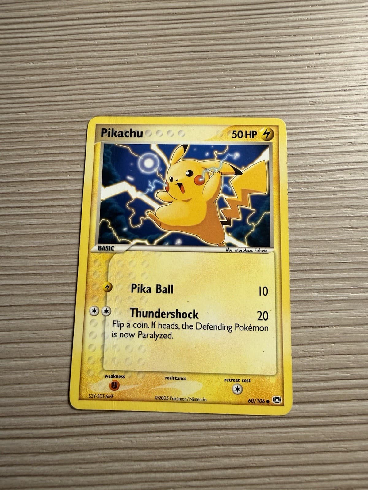 Pikachu Emerald Regular Card 60/106 LP/MP
