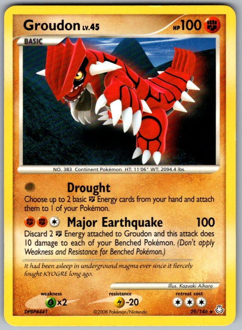 Groudon Rare Legends Awakened 29/146 LP