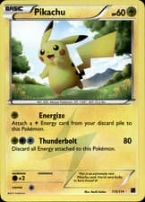 Pikachu Holo Secret Rare Black and White 115/114 LP