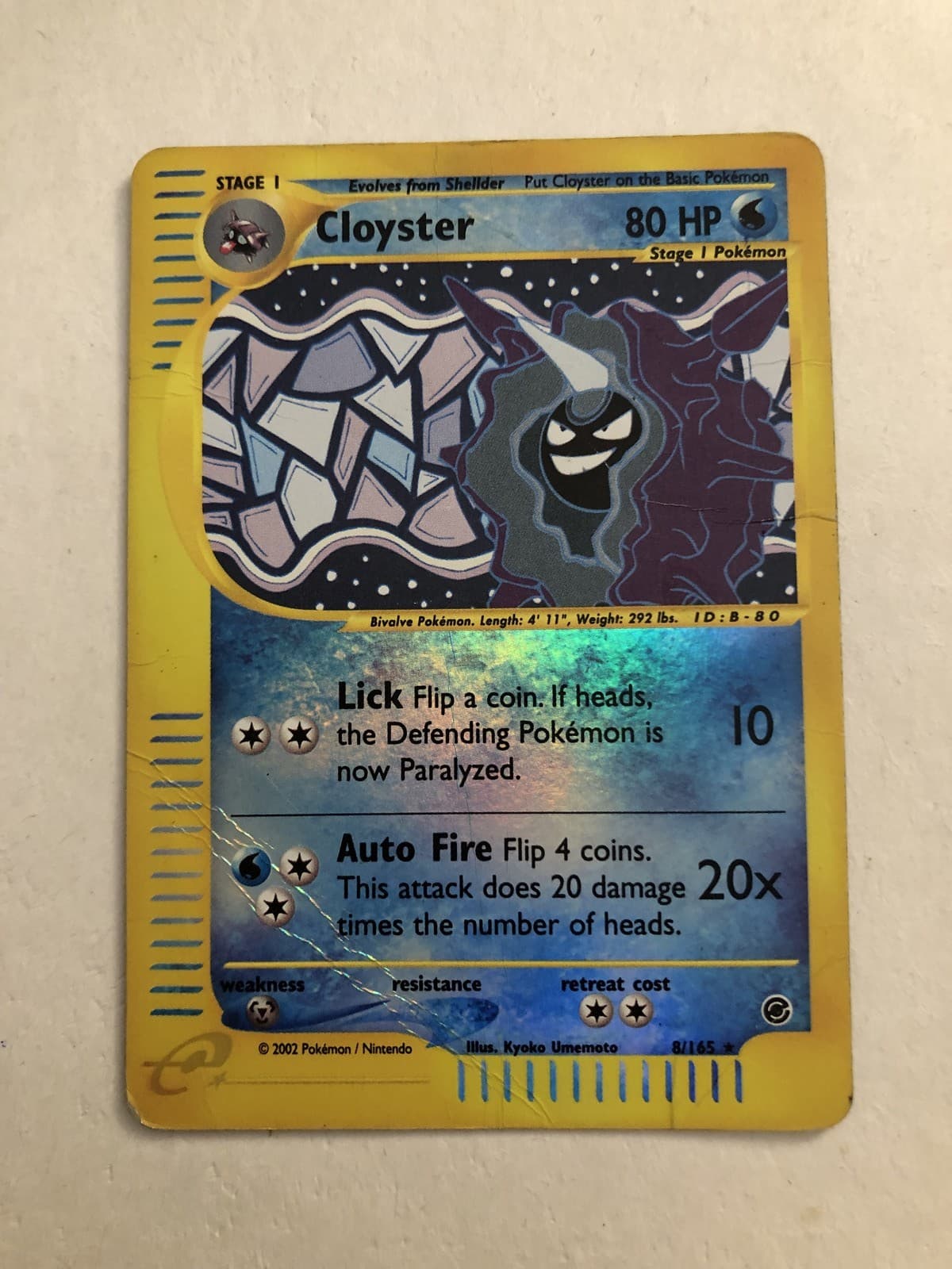 Cloyster (8) Holo Rare Expedition 008/165