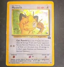 Wizards of the Coast Meowth 10/53 Wotc Promo Holo Promo EN 50 HP Creased