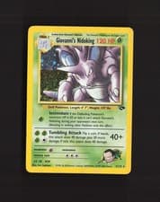 Giovanni's Nidoking 7/132 Gym Challenge Holo Rare Pokemon Card DMG
