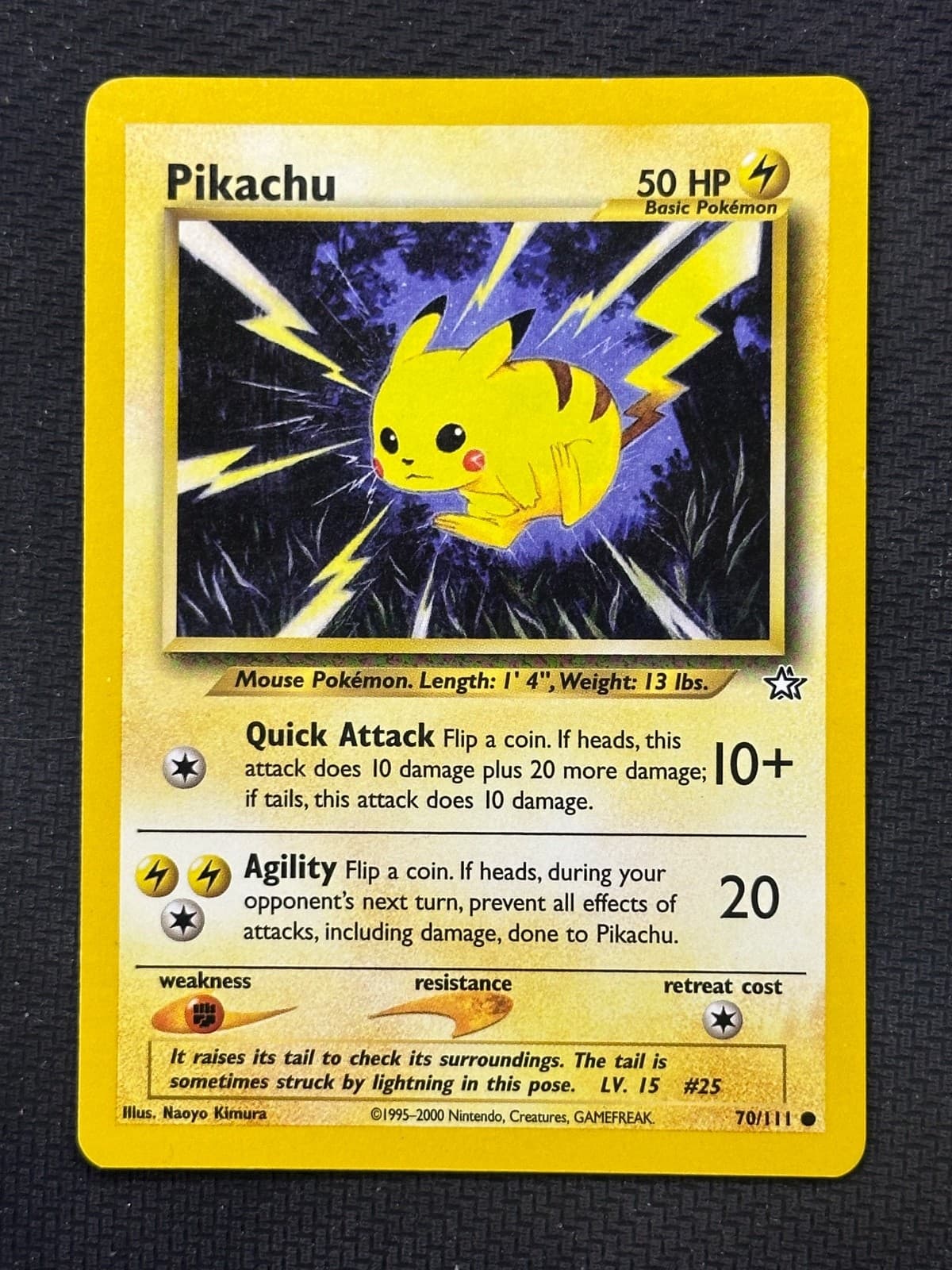 Pikachu Unlimited Common Neo Genesis 070/111 NM